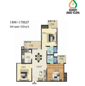 amrapali adarsh awas yojna floor plan , amrapali adarsh awas yojna