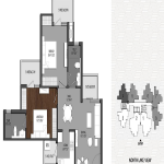 shri radha aqua gardens floor plan 2bhk 2toilet 1050 sq.ft , shri radha aqua gardens
