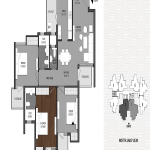 shri radha aqua garden floor plan 3bhk 3toilet 1500 sq.ft