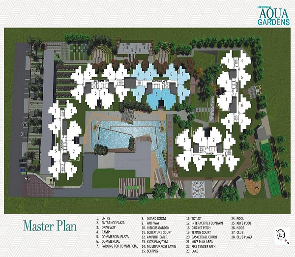 shri radha aqua gardens site plan , shri radha aqua gardens