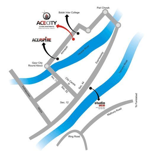 ace city location map , ace city noida extension