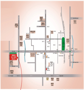 amrapali golf homes location map , amrapali golf homes