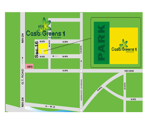 casa greens 1 location map , casa greens 1