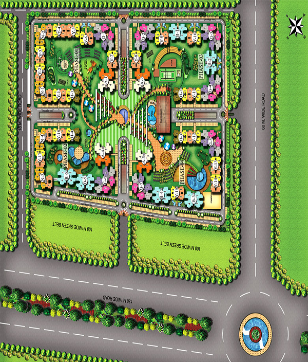 eros sampoornam site plan , eros sampoornam