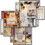 gaur city 1st avenue floor plan , gaur city 1st avenue