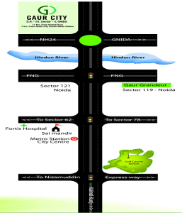 gaur city 6th avenue location map , gaur city 6th avenue