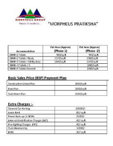 morpheus pratiksha price list , morpheus pratiksha
