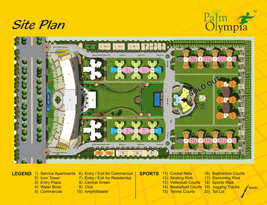 palm olympia site plan , palm olympia