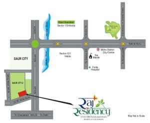 raj residency location map , raj residency