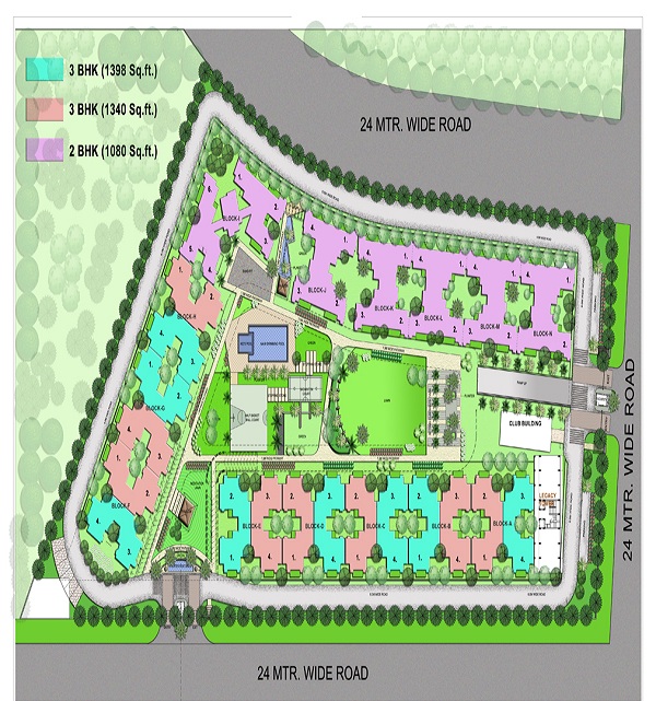 raj residency site plan
