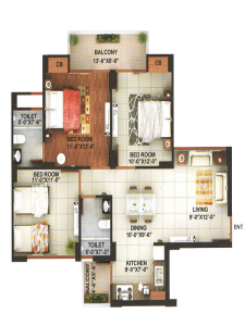 rajresidency floor plan , rajresidency noida extension 