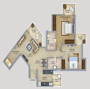 shri radha sky garden floor plan , shri radha sky garden