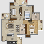 shri radha sky garden floor plan , shri radha sky garden