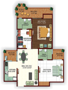 Ajnara fragrance floor plan , Ajnara fragrance 