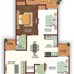 Ajnara fragrance floor plan , Ajnara fragrance