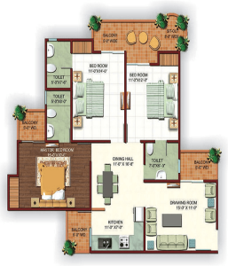 Ajnara fragrance floor plan , Ajnara fragrance