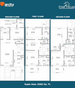 aarcity star villas floor plan , aarcity star villas