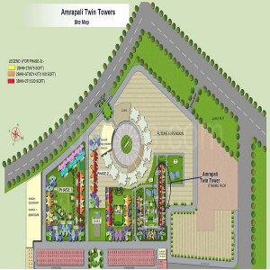 amrapali twin towers site plan , amrapali twin towers