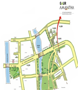 gaur amantha location map , gaur amantha