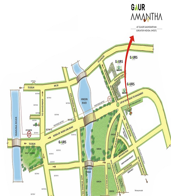 gaur amantha location map , gaur amantha 