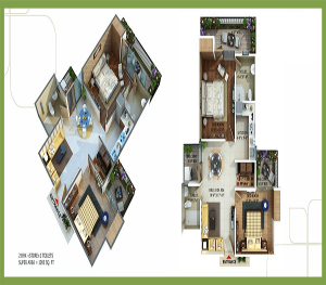 omkar royal nest floor plan , omkar royal nest