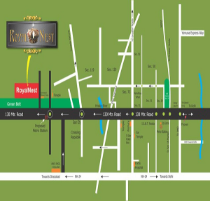 omkar royal nest location map , omkar royal nest