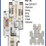 panchsheel pinnacle floor plan , panchsheel pinnacle