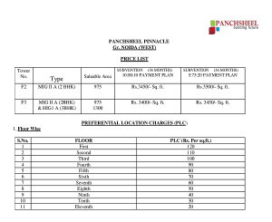 panchsheel pinnacle price list , panchsheel pinnacle