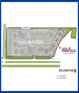 panchsheel pinnacle site plan , panchsheel pinnacle