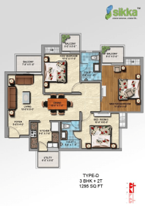 sikka kirat greens floor plan , sikka kirat greens
