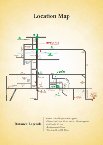supertech aapka ghar location map , supertech aapka ghar