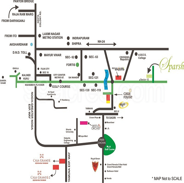 earthcon sparsh location map , earthcon sparsh