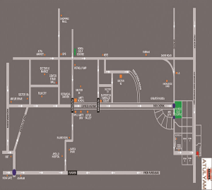 gaur atulyam location map , gaur atulyam