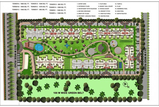gaur atulyam site plan , gaur atulyam 
