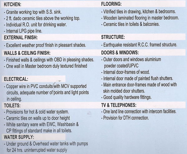 jan ghar awas yojna specification , jan ghar awas yojna
