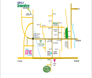 nirala greenshire location map , nirala greenshire