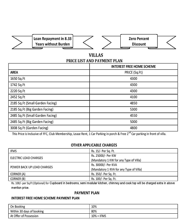 paramount golf foreste payment plan , paramount golf foreste 