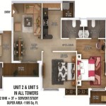ratan pearls floor plan 2bhk 2toilet 1189 sq.ft