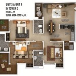 ratan pearls floor plan 3bhk 3toilet 1370 sq.ft