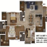 ratan pearls floor plan 3bhk 4toilet 1874 sq.ft