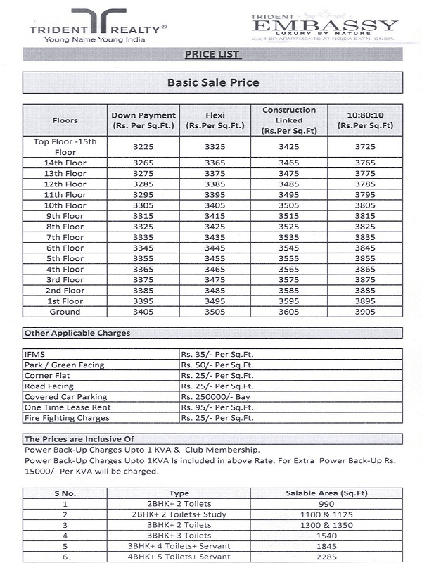 trident embassy payment plan , trident embassy