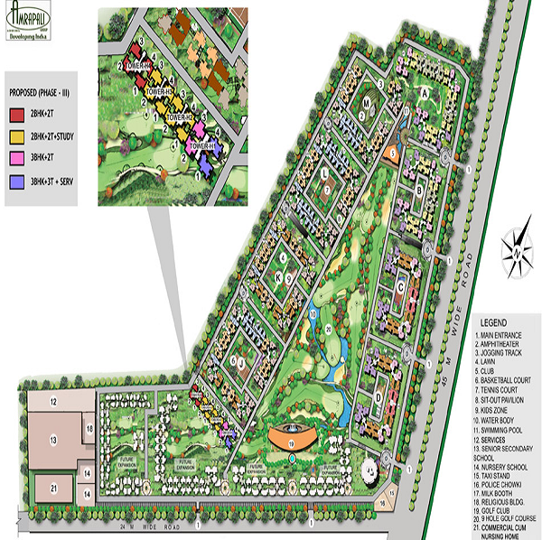 amrapali augusta tower site plan , amrapali augusta tower 