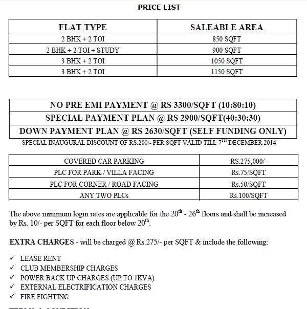 amrapali enchante pricelist , amrapali enchante