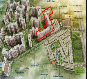 amrapali enchante site plan , amrapali enchante