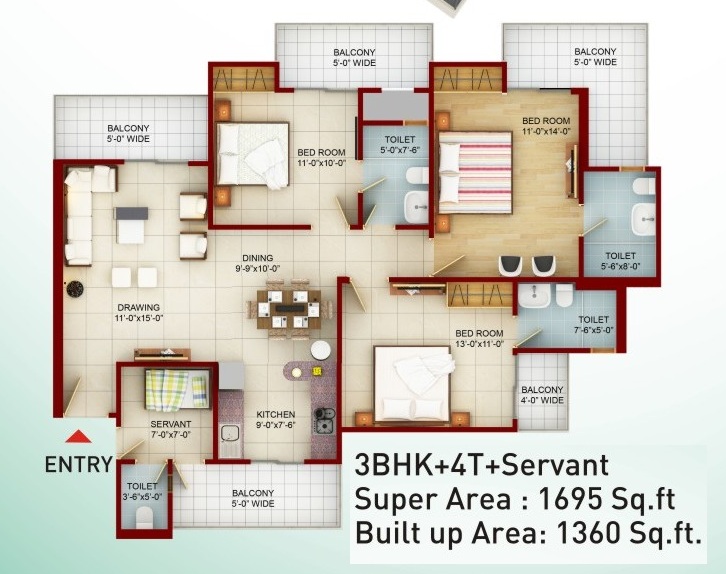saviour greenarch floor plan 1695-sqft