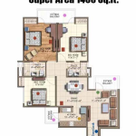 rajya sabha digital homes floor plan 1450 sq.ft