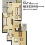 ska-greenarch-floor-plan-2bhk-2toilet-1000-sq-ft