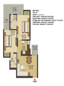 ska-greenarch-floor-plan-2bhk-2toilet-1000-sq-ft