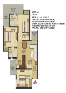 ska-greenarch-floor-plan-3bhk-2toilet-1220-sq-ft