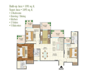 arihant-arden-floor-plan-3bhk-3toilet-1495-sq-ft